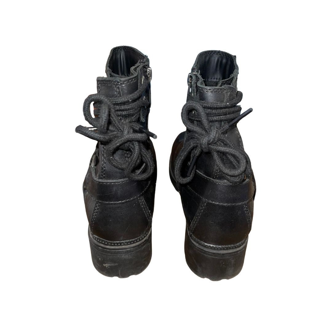Women's Harley Davidson Tegan 5" Black Lace Harness Riding Boot Motorcycle Size 9
