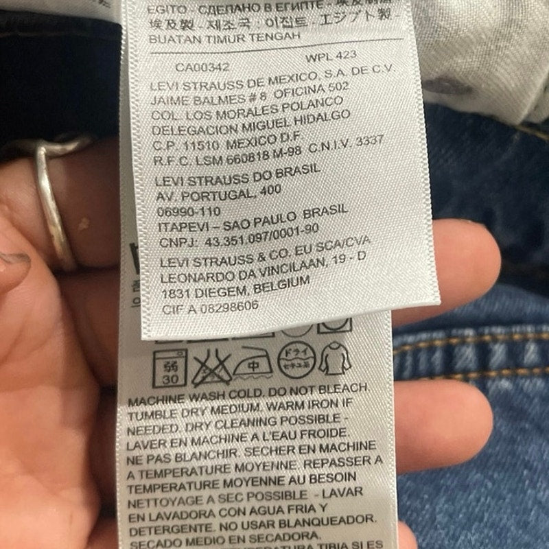 Levi's 511 Slim Fit Denim Jeans Straight Leg Pants 31X30 Streetwear Classiccore