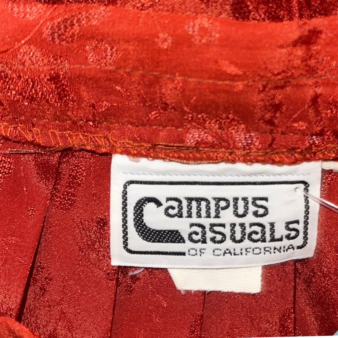 70's Vintage Campus Casuals of California Pleated Midi A Line Skirt