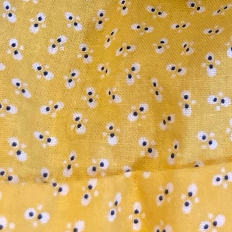 Yellow Cottagecore Apron Sundress Pockets Ruffle Hem Pinafores Utility Prairie