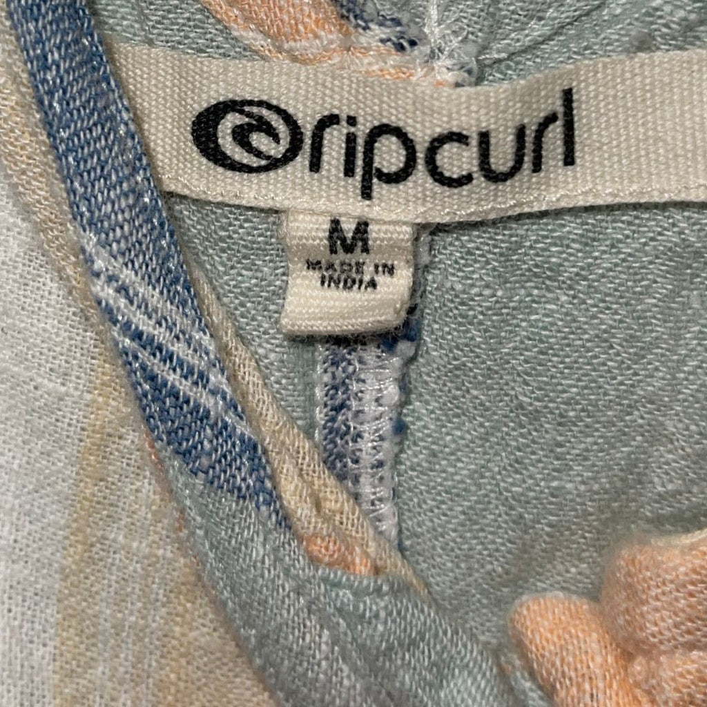 Rip Curl Classic Surf Striped Romper SZ Medium Jumper Beachy Multicolor Vacation