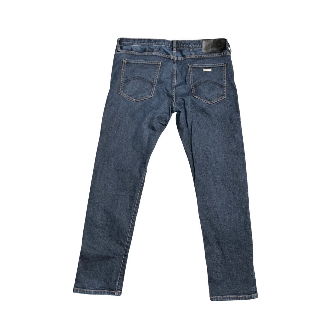 Armani Exchange J13 Slim Fit Indigo Blue Denim Jeans Men's Size 36