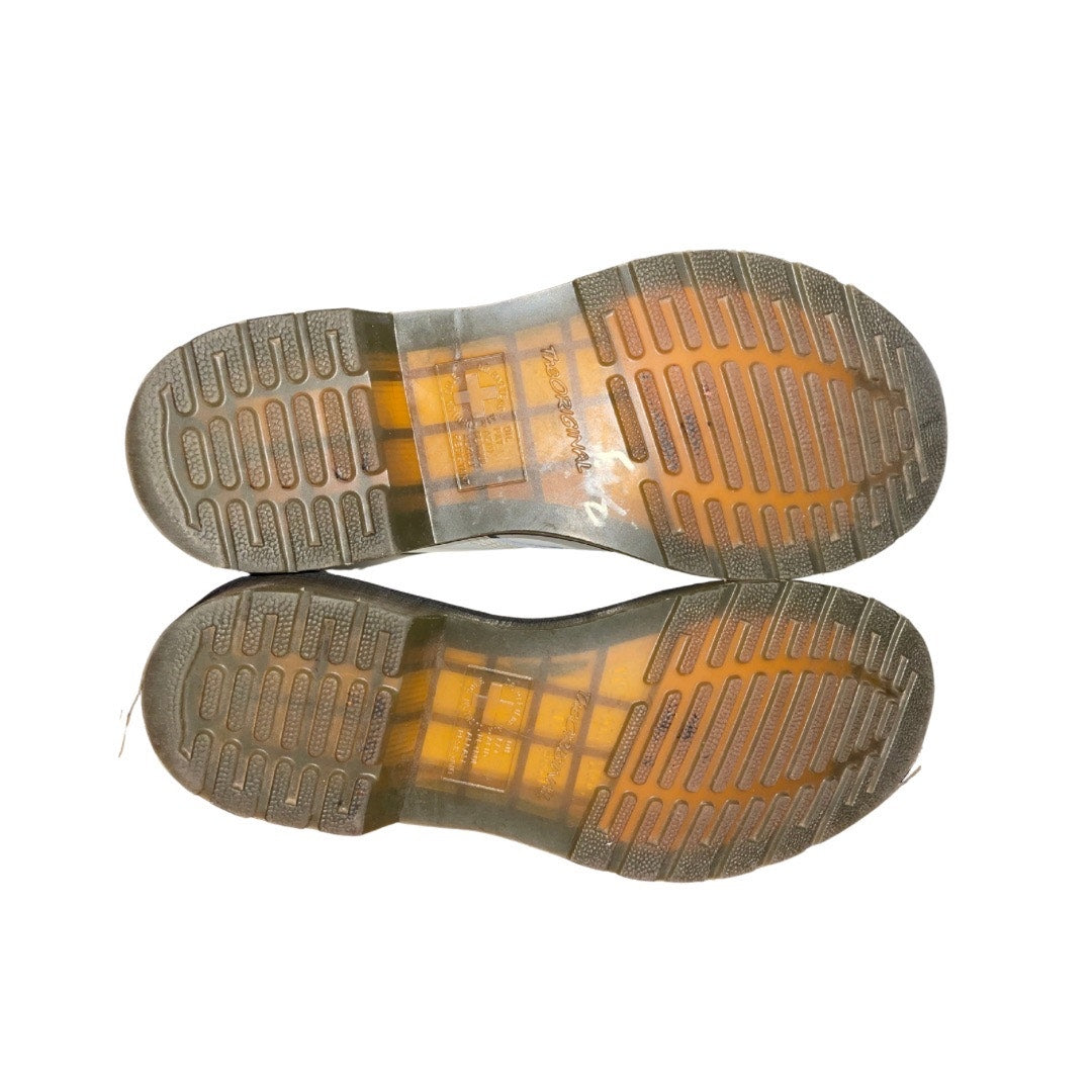 Dr. Martens 1460 BEX Smooth Leather Lace up White Boot Womens 8 eye Combat Size 7 Punk Grunge