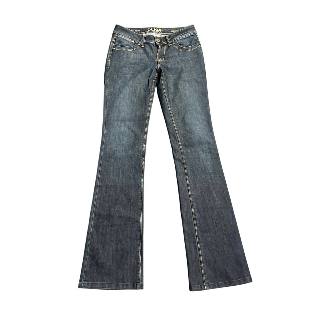 DL1961 Dark Wash Milano Bootcut Jeans Size 26 Premium Denim 4 way Stretch