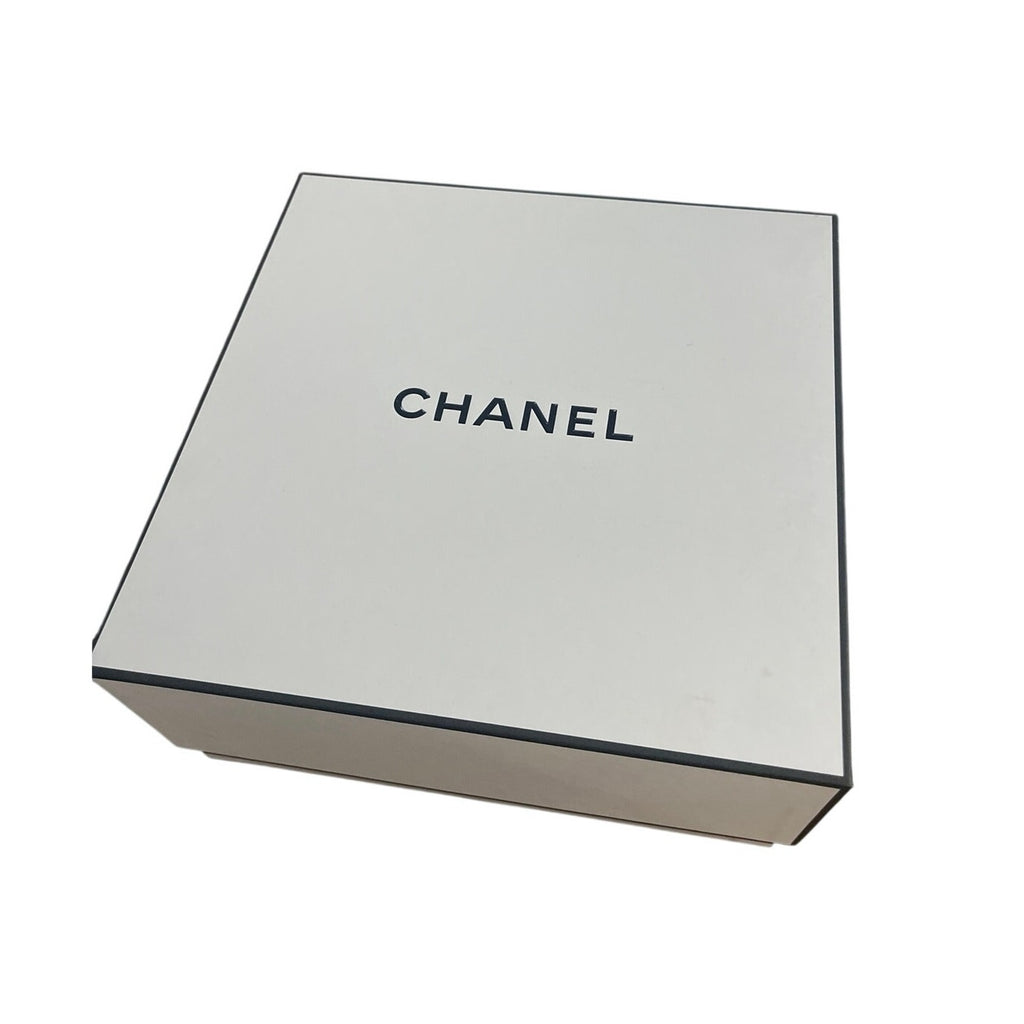 Authentic Chanel White Black Empty Square Perfume Beauty Gift Box Luxury