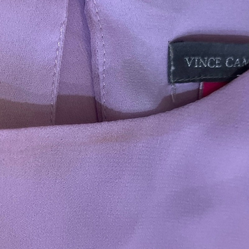 Vince Camuto Tiered Tulip Ruffle Sleeve Chiffon Blouse SZ XS Flowy Romantic