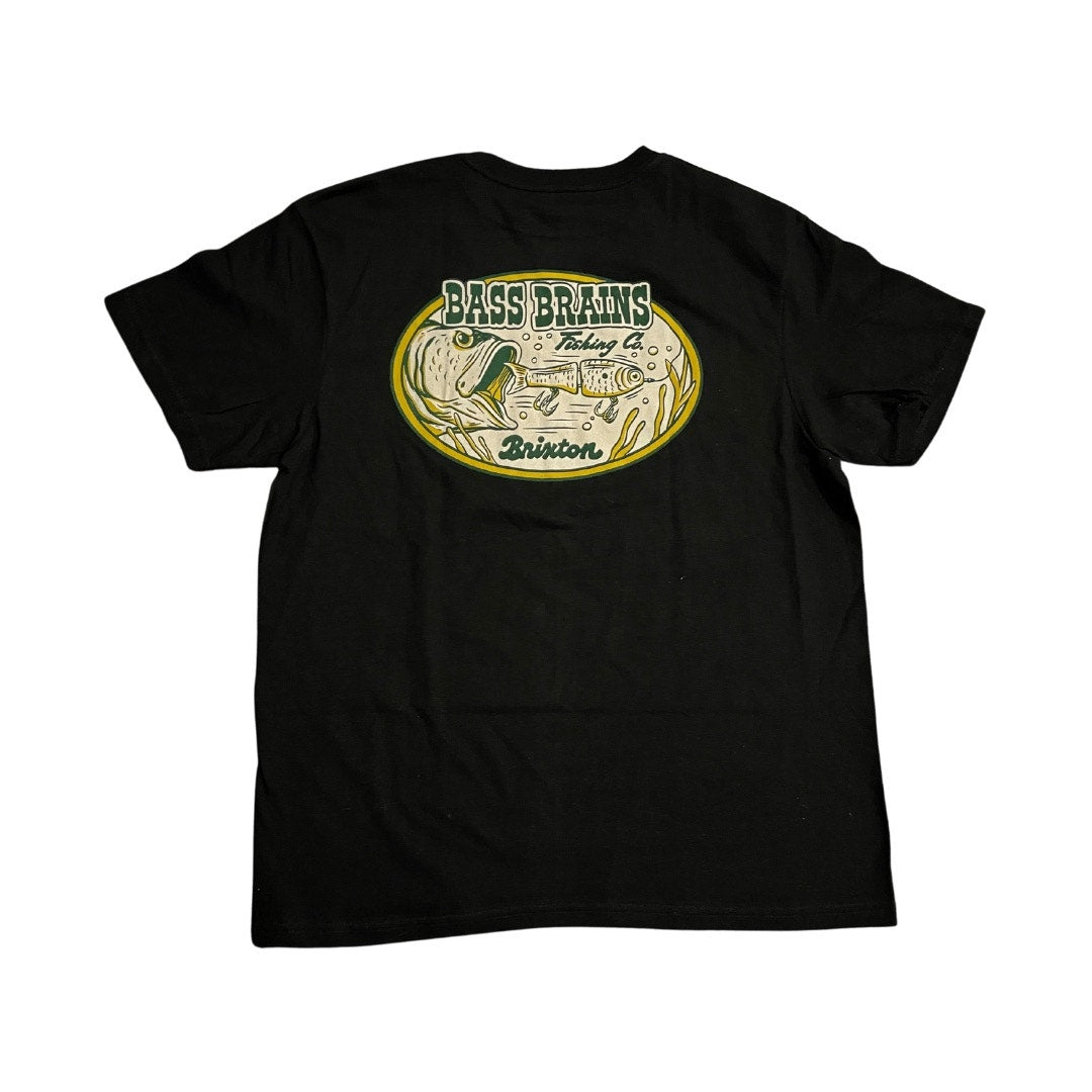 Brixton Bass brains Collab Standard T-Shirt 100 % Cotton Size Large NWT