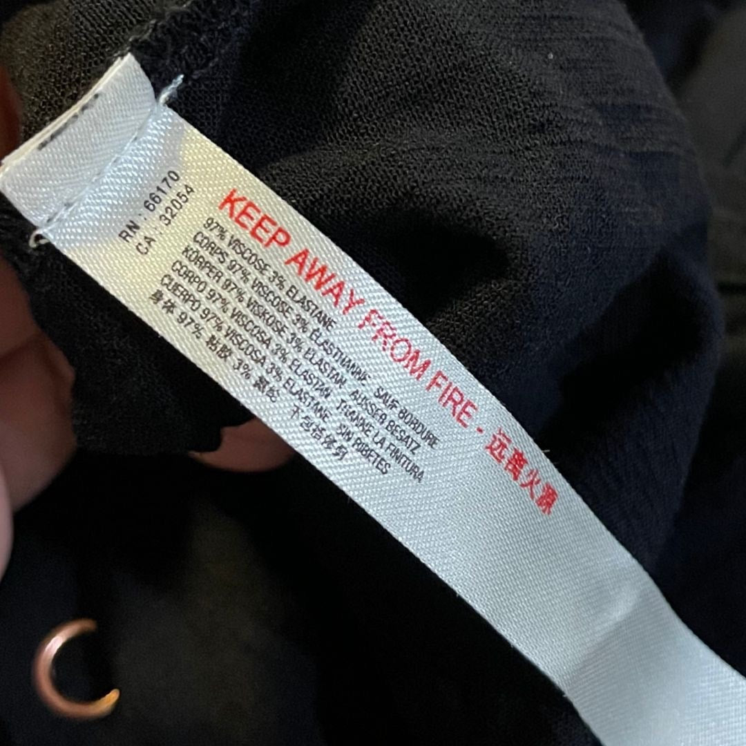 Intimately Free People Ribbed Stretched Larissa Snap Bodysuit Black Size Medium