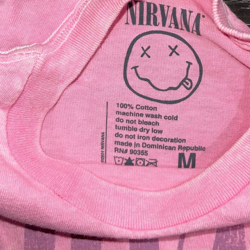 Nirvana Live In Utero Rock Band T-shirt Concert Tour 93 100% Cotton Size Medium