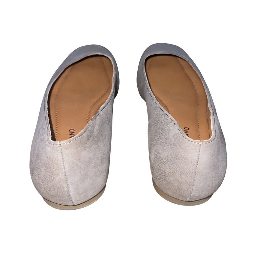 Lucky Brand Gray LK Dornet Flats Shoes Size 8.5 Casual Career Office Preppy