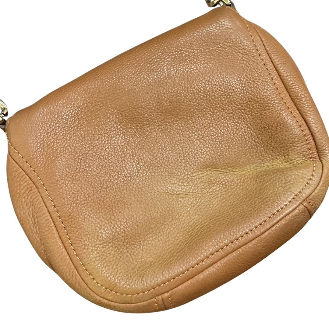 Michael Michael Kors Bedford Flap Crossbody Pebbled Leather Saddle Purse