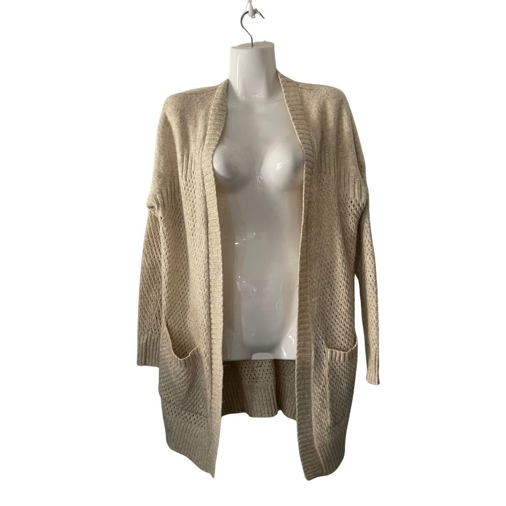 American Eagle Outfitters Pocket Open Front Knit Cardigan Sweater S Oversized