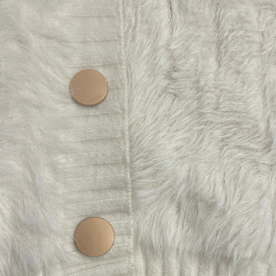 Northern Angel Heavy Fuzzy Knit  Button Up Cardigan Sweater XL Boho Granolacore