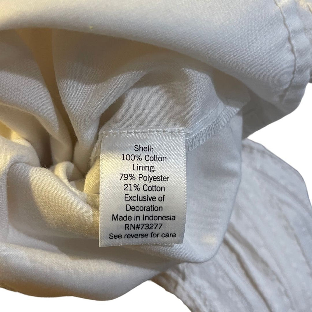 Lauren Conrad Button Down Blouse Size Large Eyelid Collard Pleated