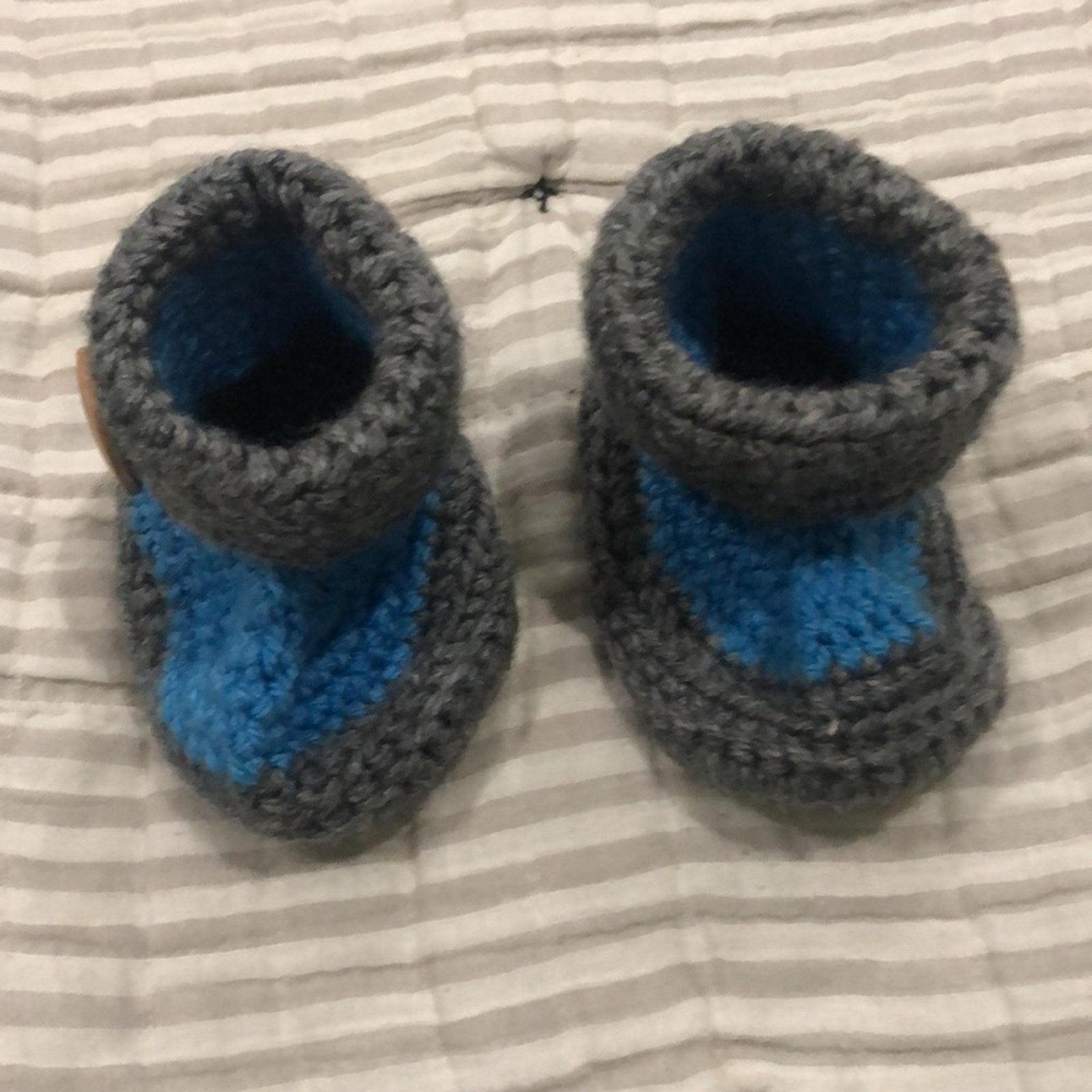 Crochet baby booties