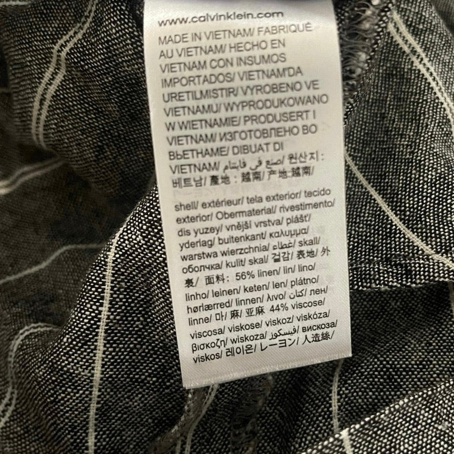 Calvin Klein Shorts Women Gray Pin Striped Size 6