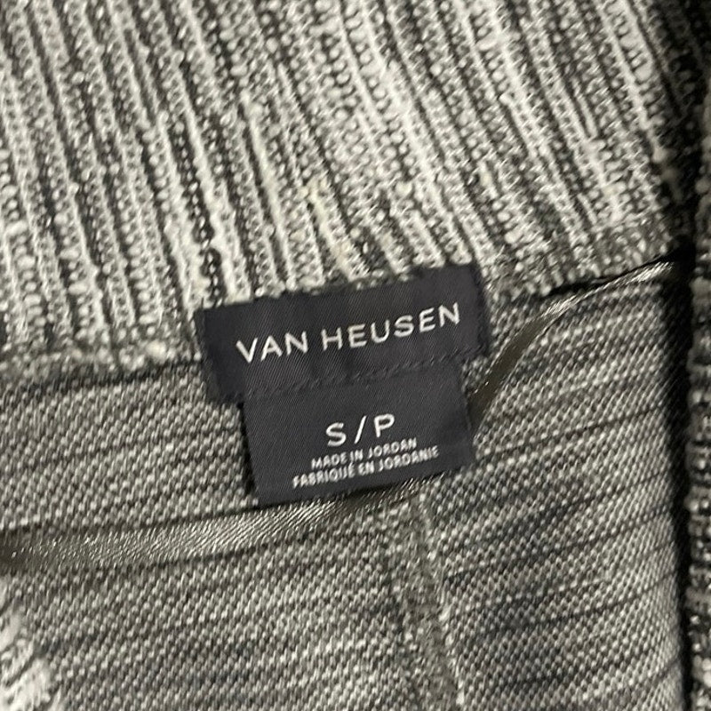 Van Heusen Open Front Textured Knit Cardigan Jacket SZ Small Career Casual Chic