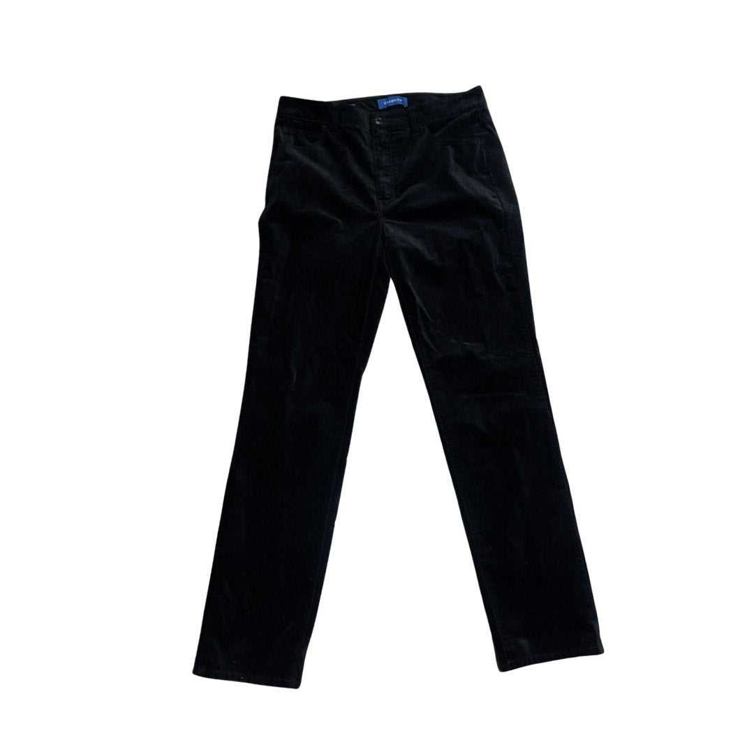 Talbots Velveteen Straight Leg Pants Size 8 High Waist Career Office Casual