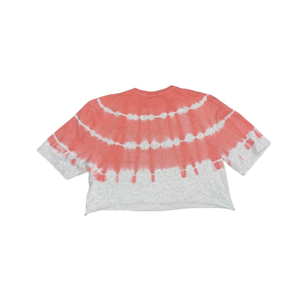 Champion Tie Dye Cropped Tee T-Shirt Short Sleeve Crewneck size medium