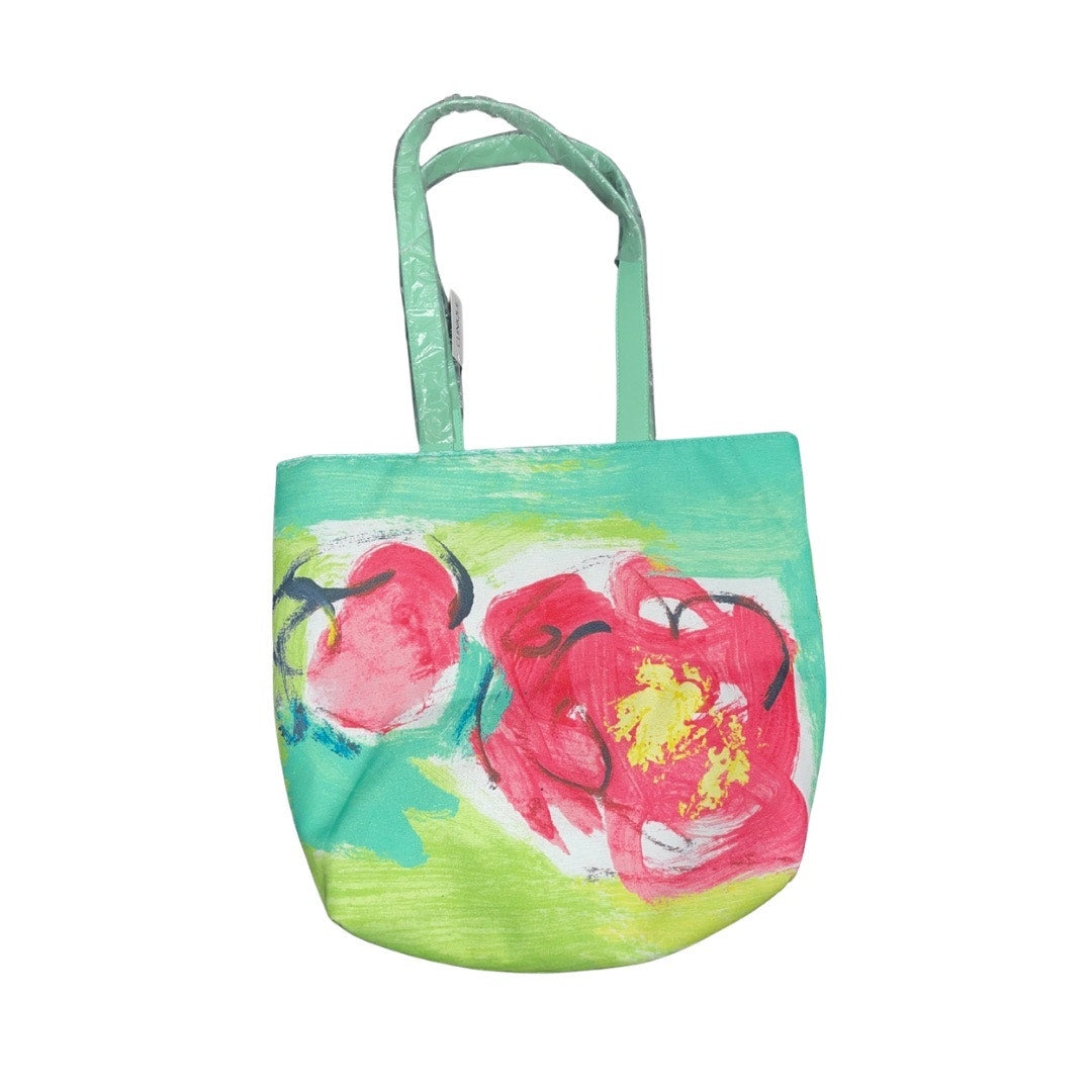 Clinique X Drawbertson Limited Edition Floral Tote Bag NWT Handbag Boho Chic
