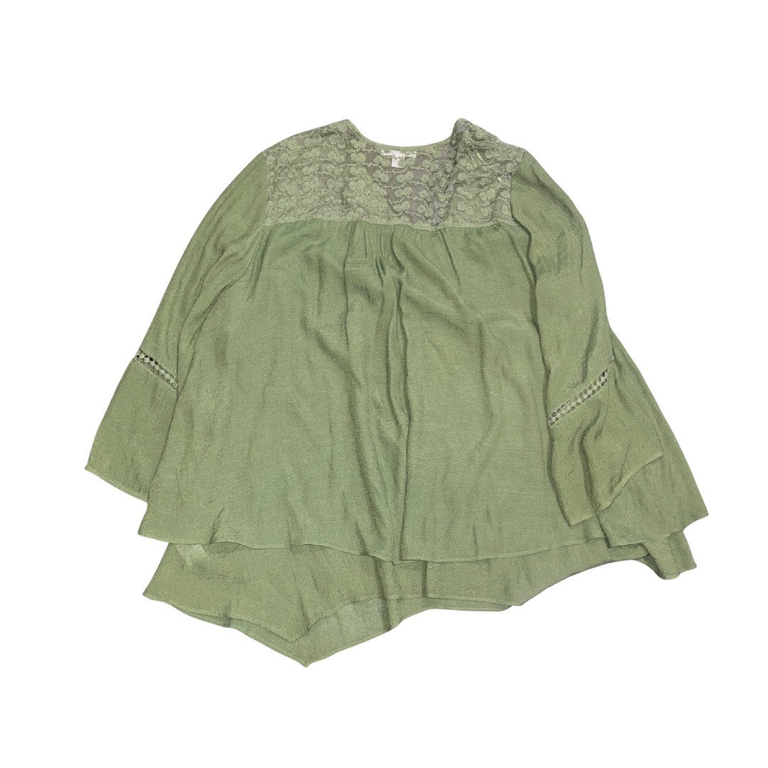 John Paul Richard Lace Trim Peasant Boho Blouse Size XL Hippie Gypsy Whimsical