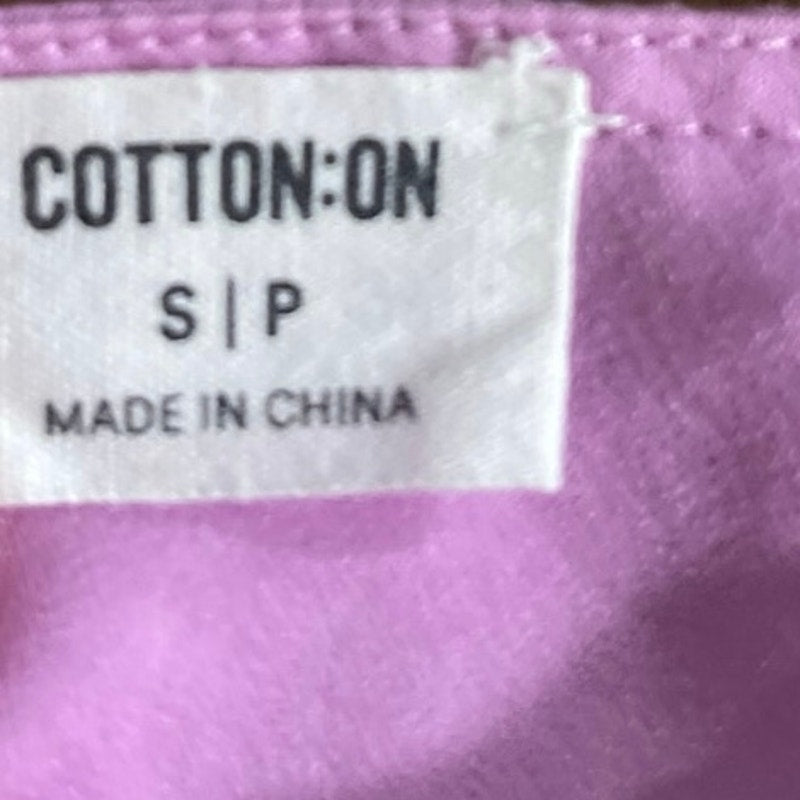 Cotton On Purple Spaghetti Strap Back Cropped Top SZ S Camisole Trendy Girlie
