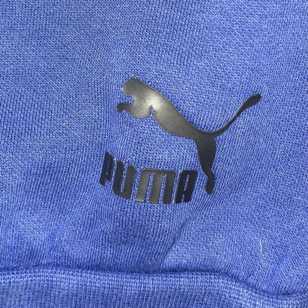 Puma Blue Crewneck Pullover Sweatshirt Size Small Athletic-wear Active Sporty