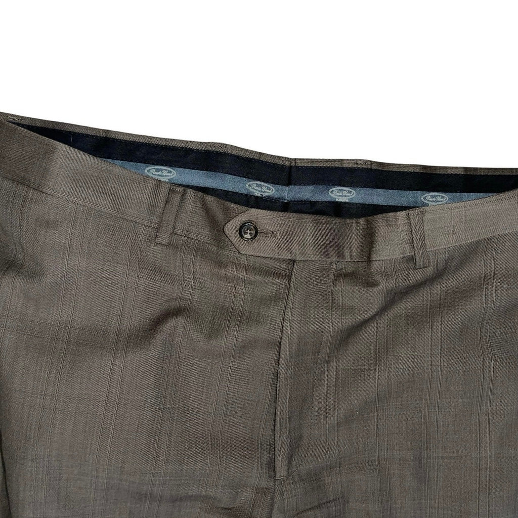 Pronto Uomo Platinum Dress Pants Black 100% Wool