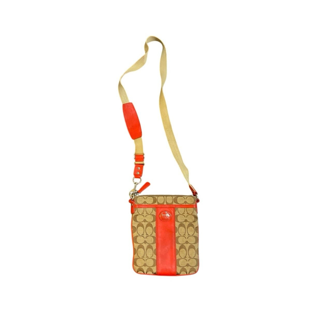 Coach Legacy Signature Jacquard C Monogram Swingpack Crossbody Bag Classic Y2K