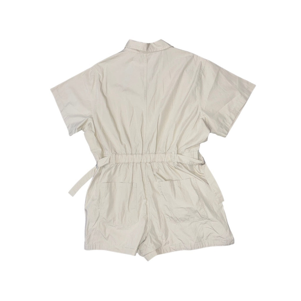 Levi's Women's Romper Short Sleeve Safari Belt Cinch Waist Tan NWT