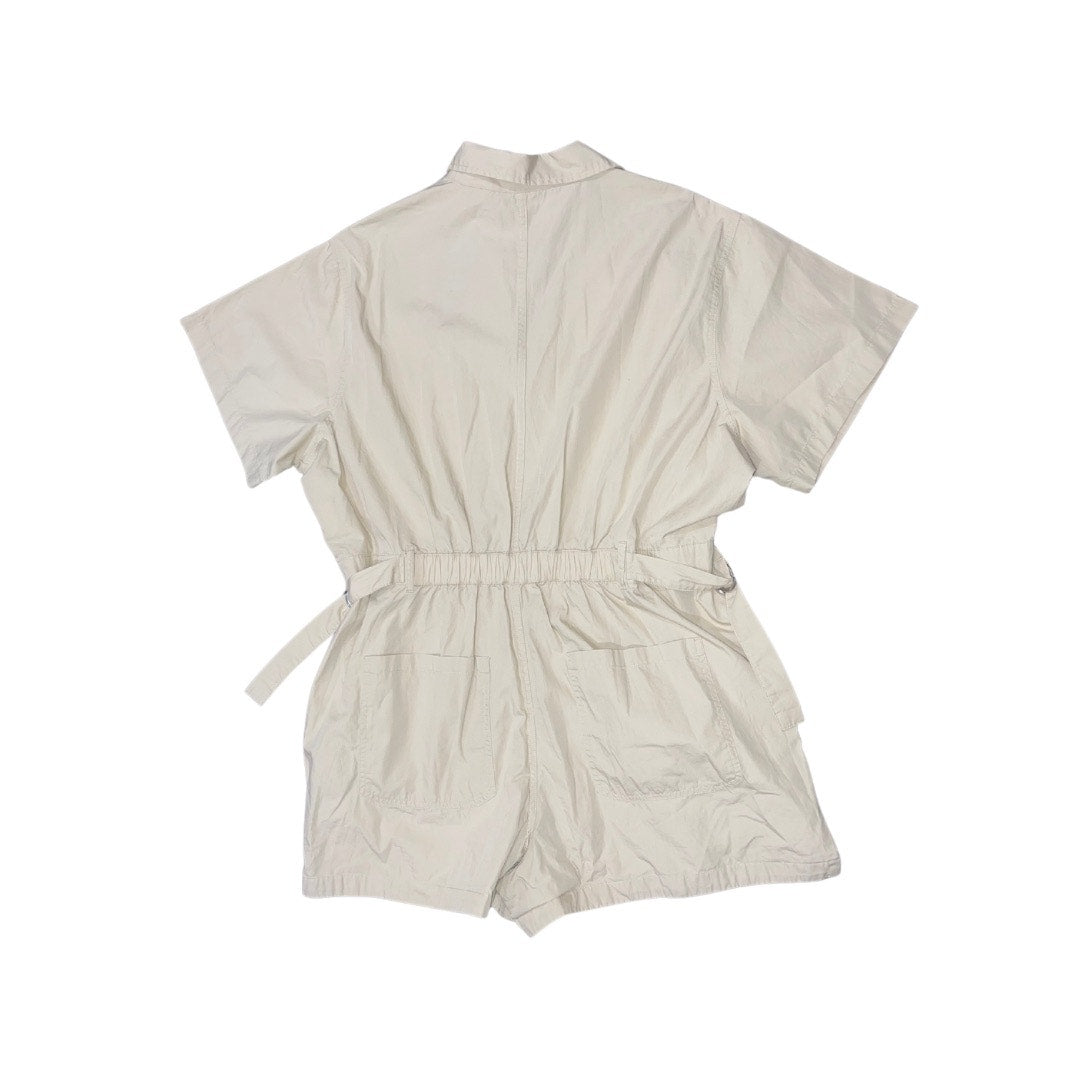 Levi's Women's Romper Short Sleeve Safari Belt Cinch Waist Tan NWT