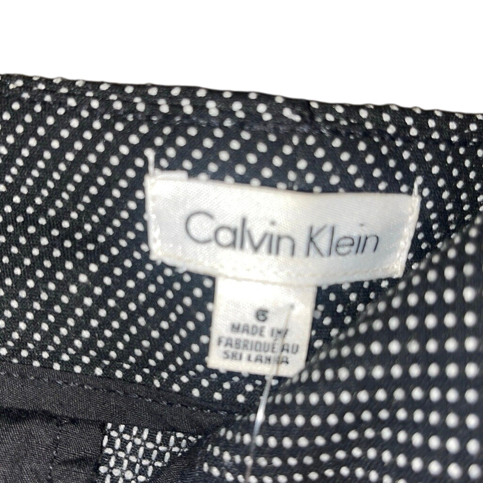 Calvin Klein Cuffed dress Shorts polka dot size 6