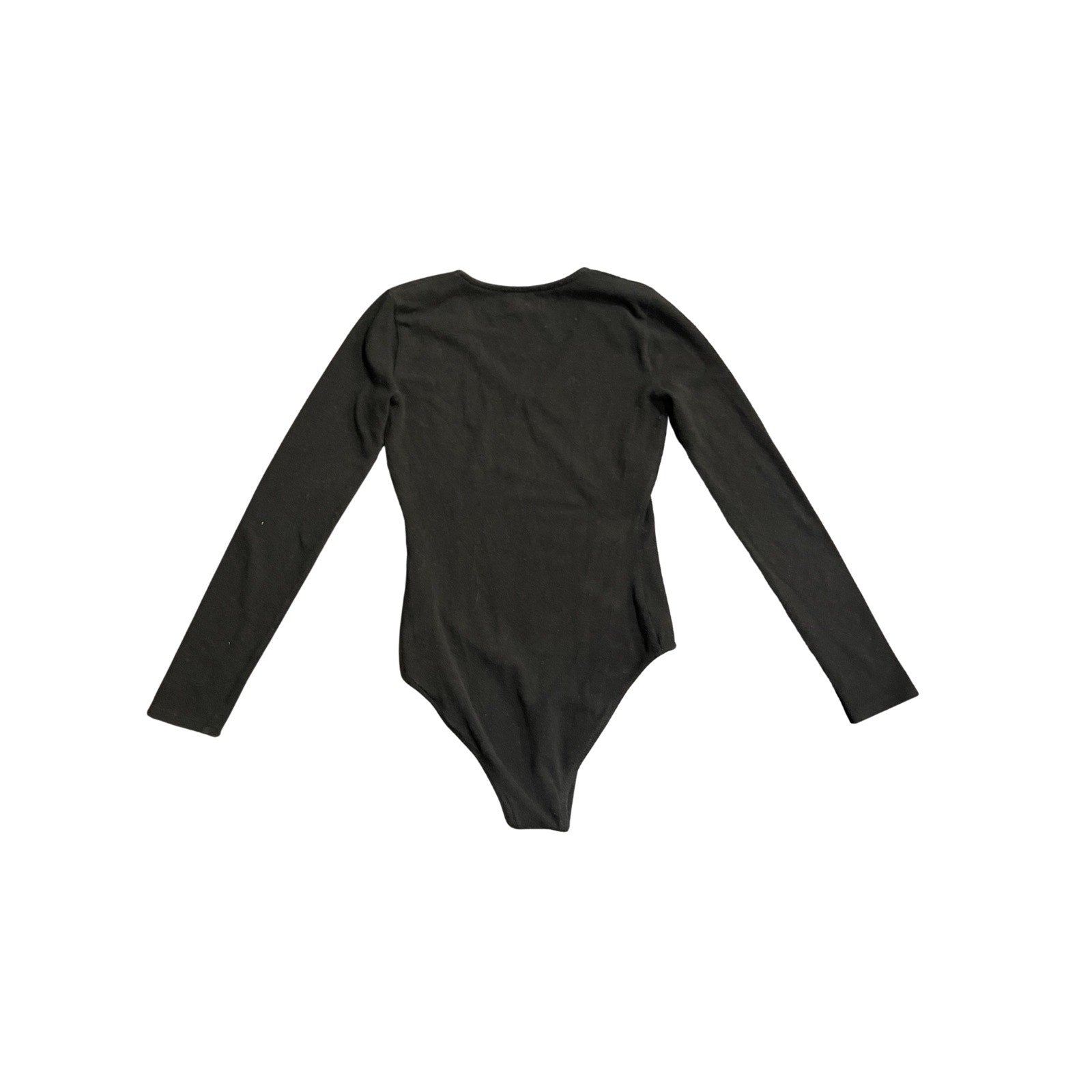 Madewell V-Neck Full Coverage Bodysuit Small Soft Stretchy Fitted Casual Chic