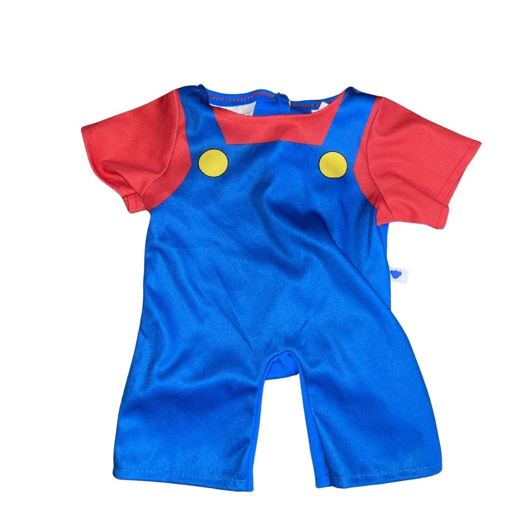 Build A Bear Workshop Super Mario Costume Outfit Stuffed Animals Kidscore NWT