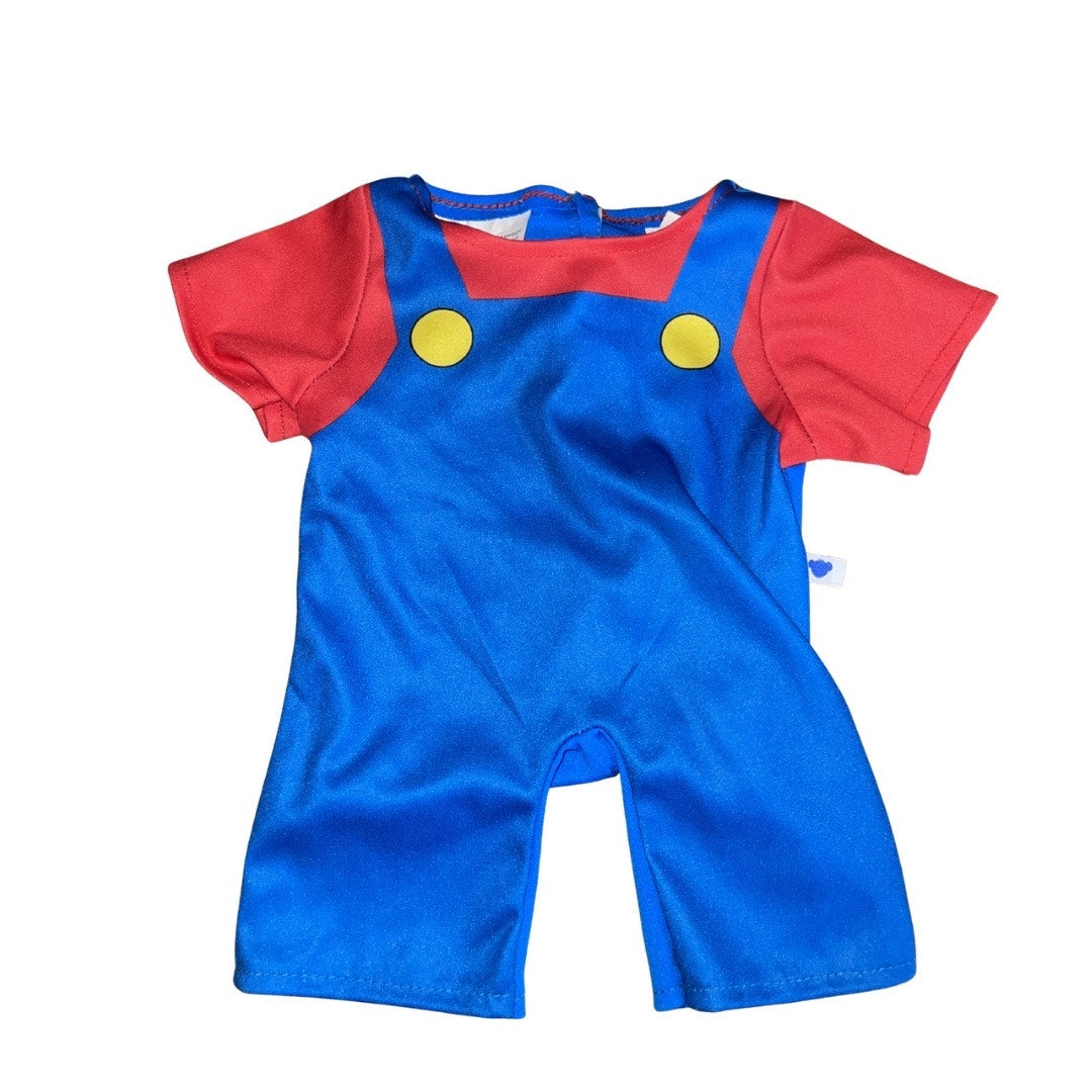 Build A Bear Workshop Super Mario Costume Outfit Stuffed Animals Kidscore NWT