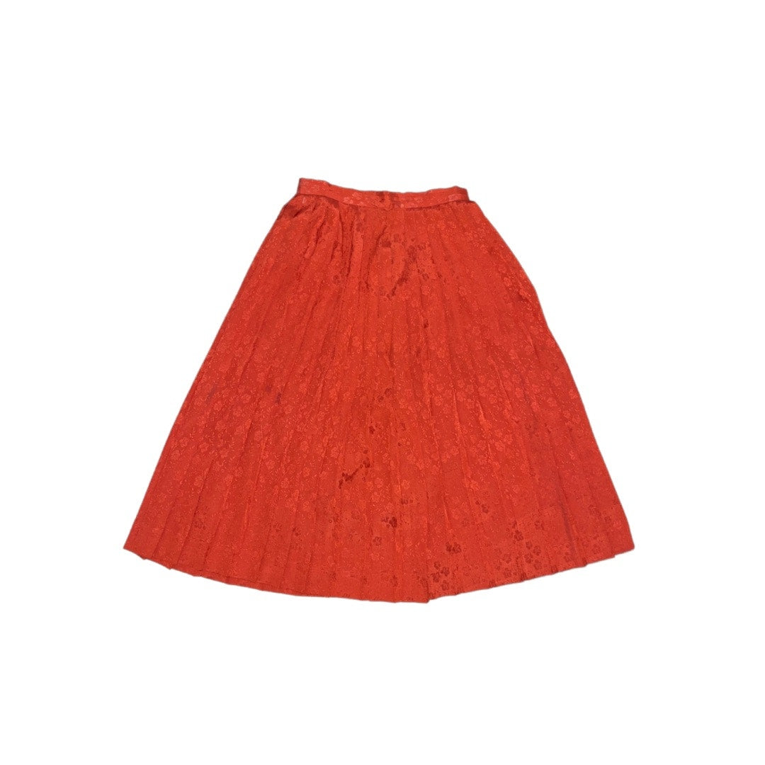 70's Vintage Campus Casuals of California Pleated Midi A Line Skirt