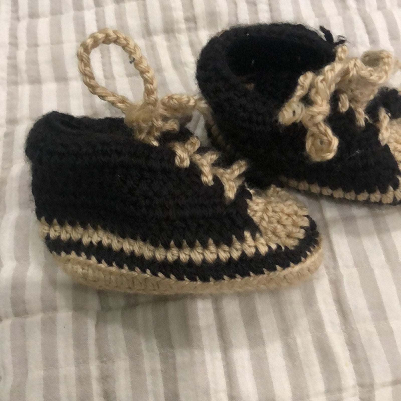 Crochet baby booties
