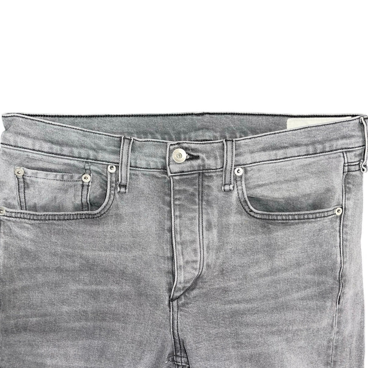 Rag & Bone Men's Fit 1 Extra Slim Button Fly Greyson Jeans Size 33 Punk Grunge