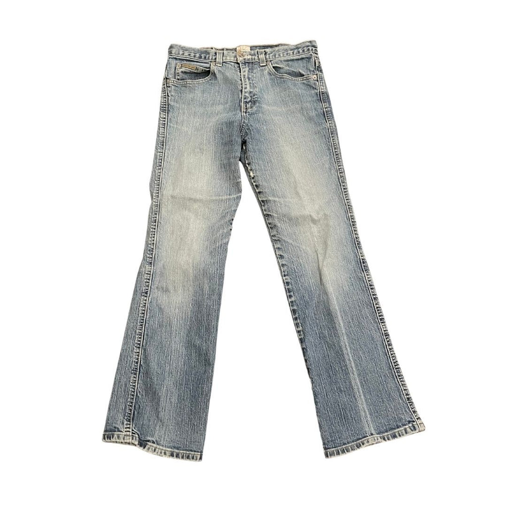 Calvin Klein Jeans Stretch Slim Bootcut Denim Pants Size 8 Cowgirl Streetwear