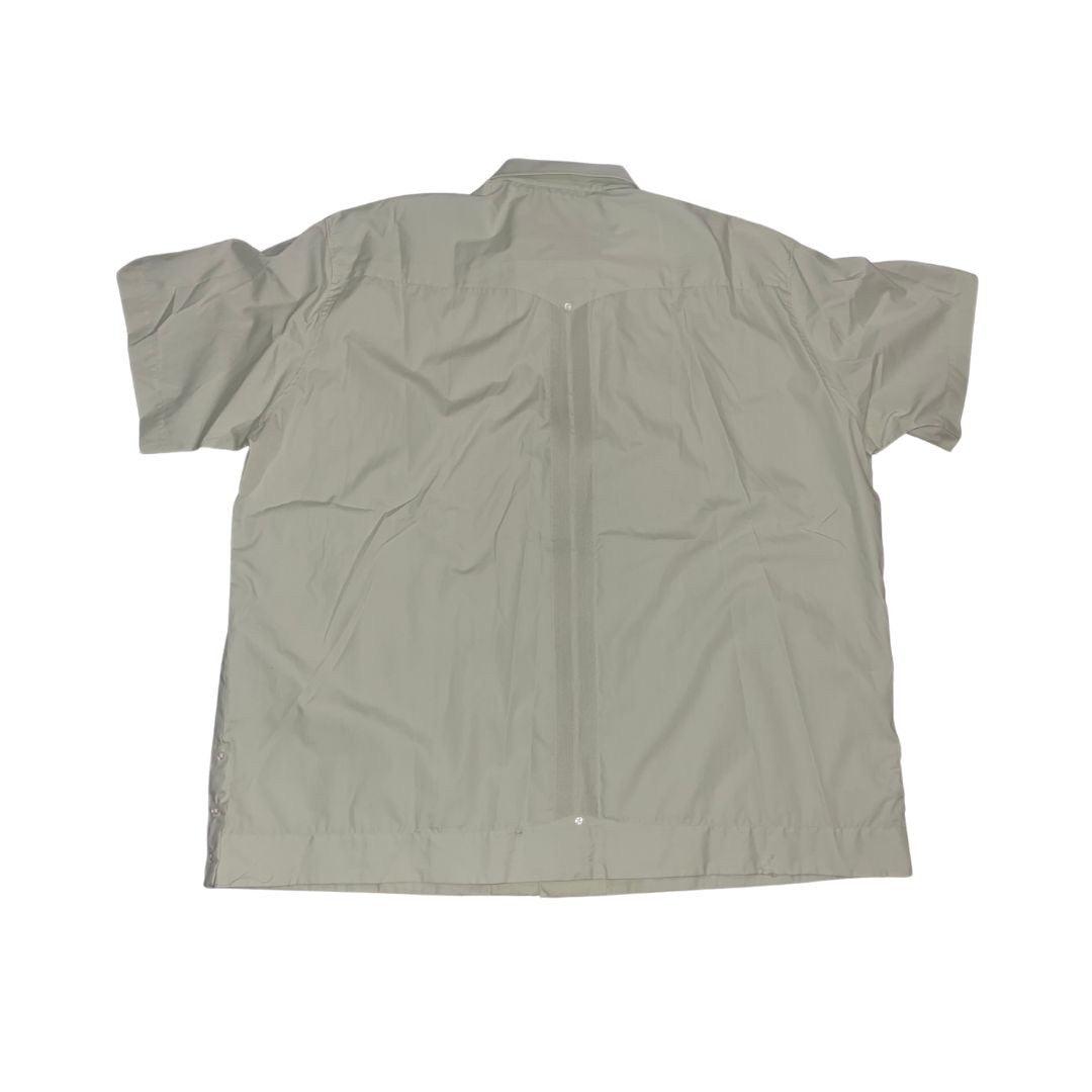 Manchester Uxmal Short Sleeve Button Down Guayabera Size 2E Mexico Beach Vacation