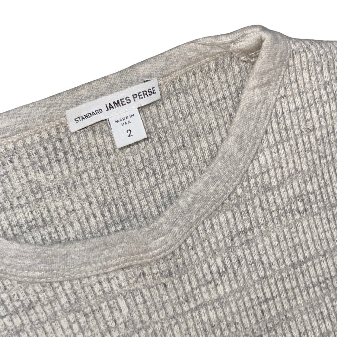 Standard James Perse Ribbed Knit Tank Dress Size 2 Heather Gray Bodycon