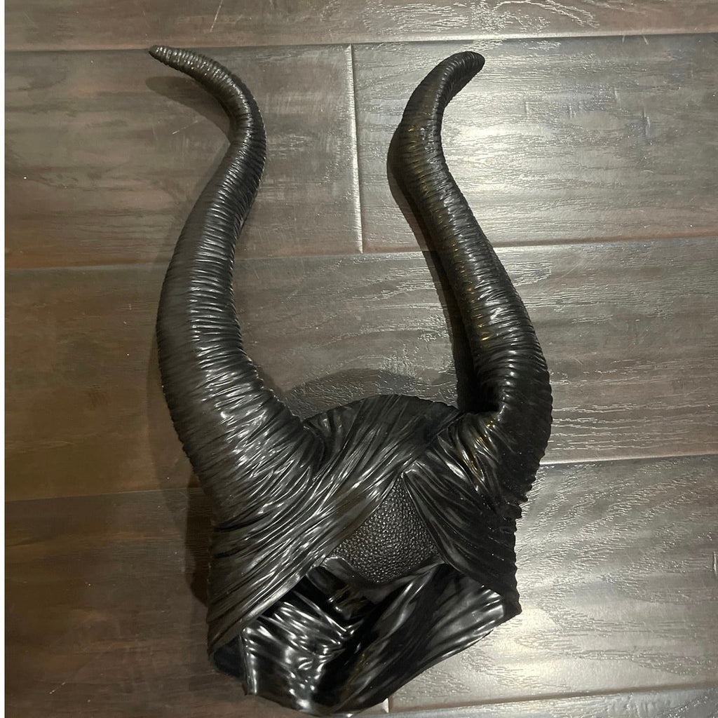 Maleficent Halloween Costume Horned Hairpiece Adult Size Disney Villain Horror