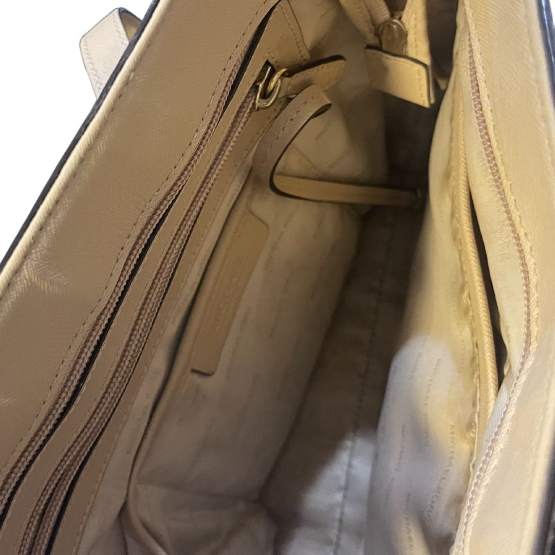 Michael Michael Kors Frame Out Large North South Tote Shoulder Bag Quiet Luxury