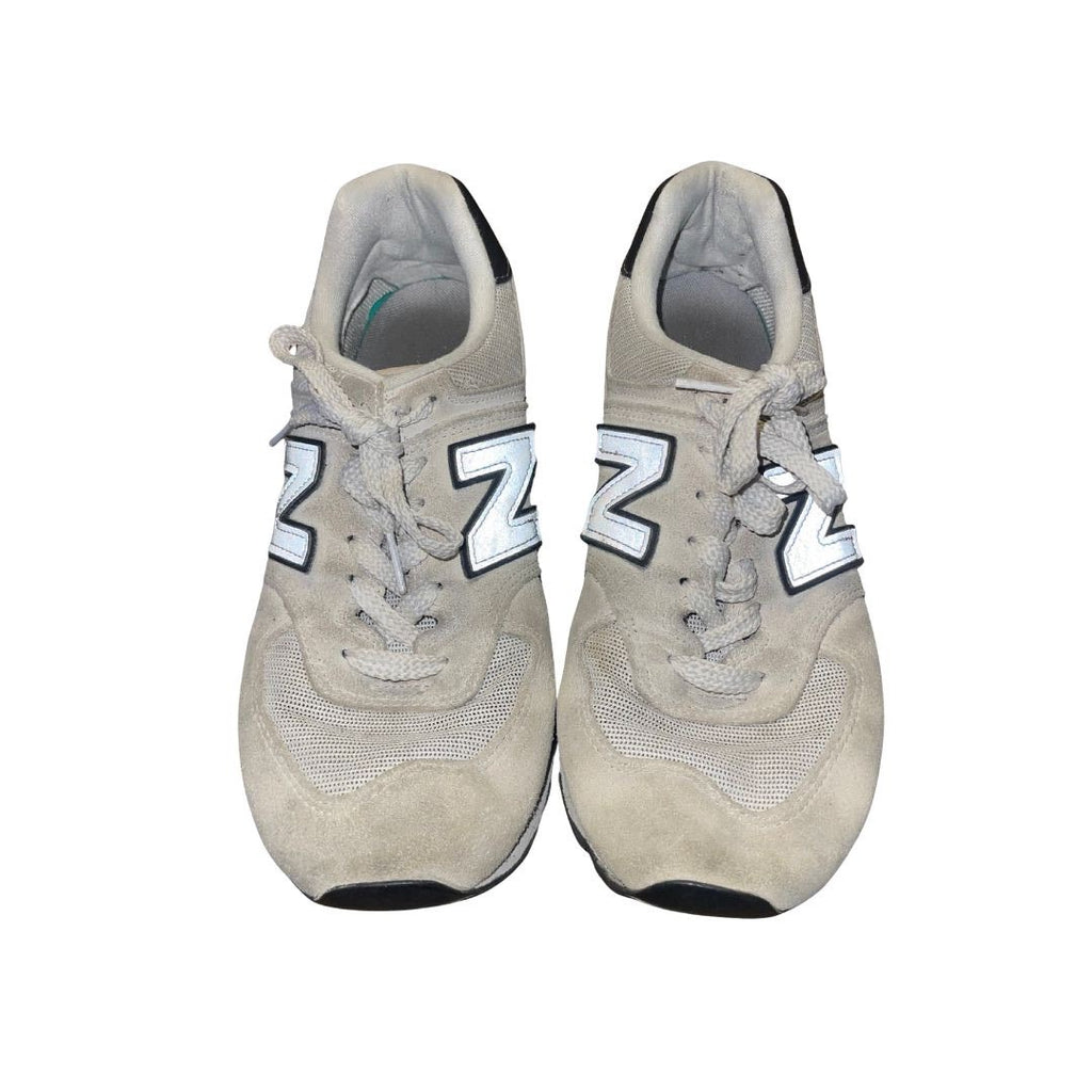 New Balance Women 574 Core White and Blue Sneakers Athletic Retro Size 8