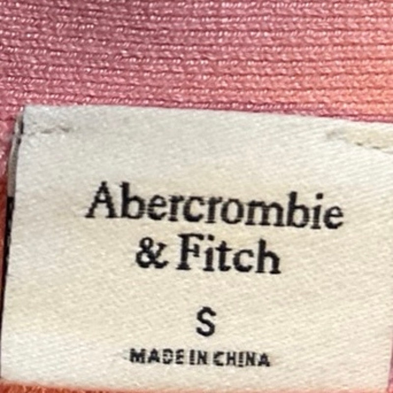 Abercrombie & Fitch Criss Cross Halter Ribbed Knit Crop Tank Top SZ S Y2K 90s
