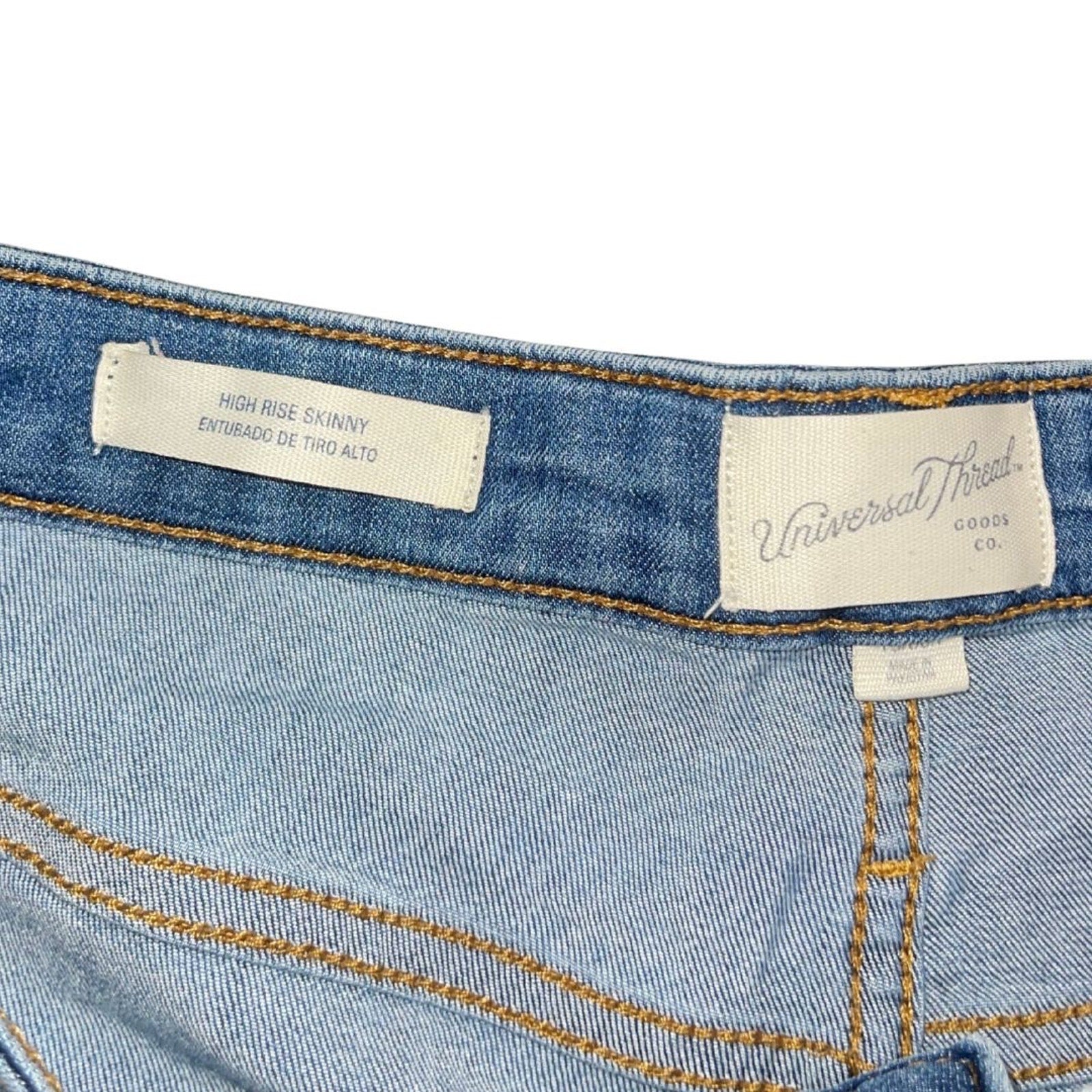 Universal Thread High Rise Skinny Jeans Denim Pants Size 10 Streetwear Y2K