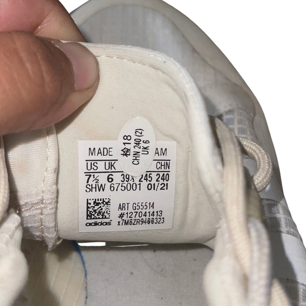 Adidas Womens ZX 2K Boost Sneakers Shoes White Blush Colorway Marathon Running