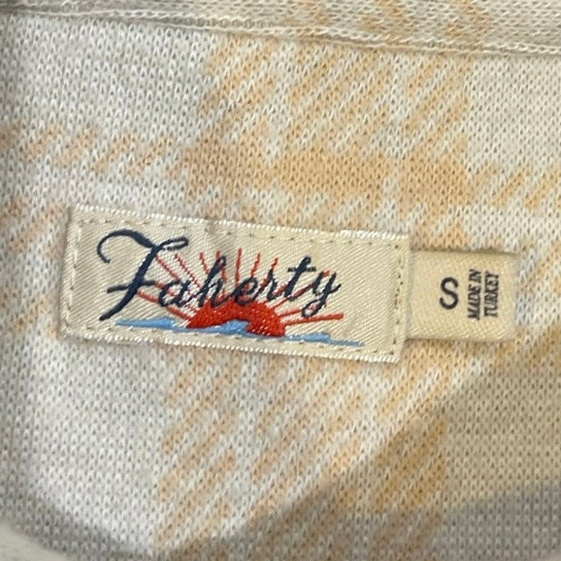 Faherty Legend Sweater Classic Plaid Flannel Shirt Sandy Trails SZ S Streetwear