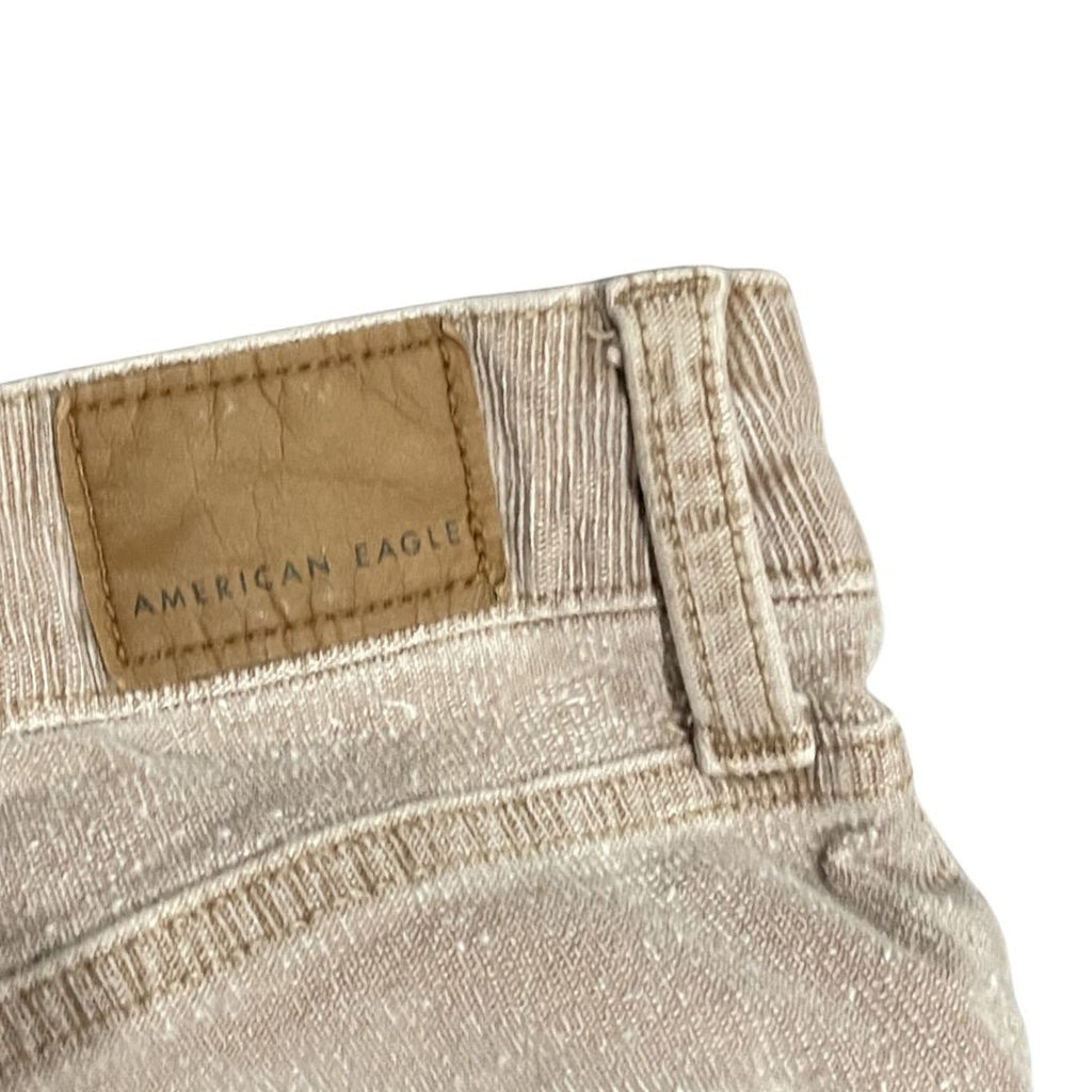 American Eagle Stretch Corduroy Super High Waisted Flare Pants SZ4 Y2K 90s Retro