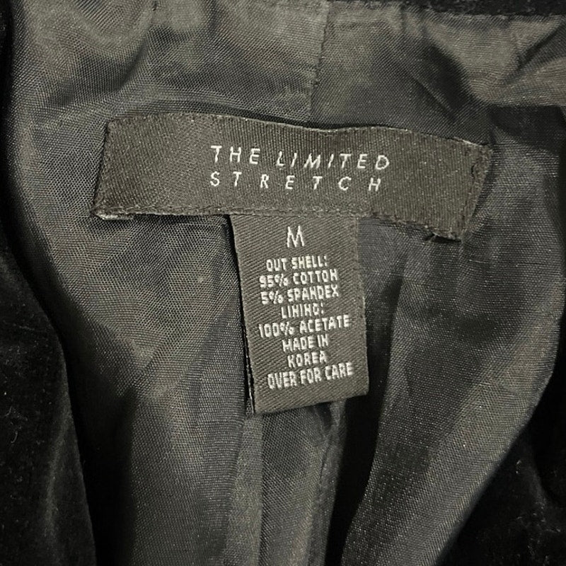The Limited Black Velvet 3 Button Blazer SZ M Classic Career Office Whymsigoth